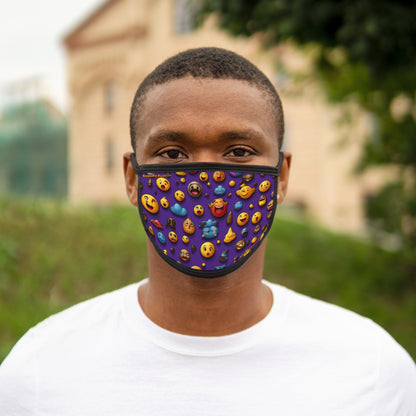 Mixed-Fabric Face Mask - v2.1 - Purple